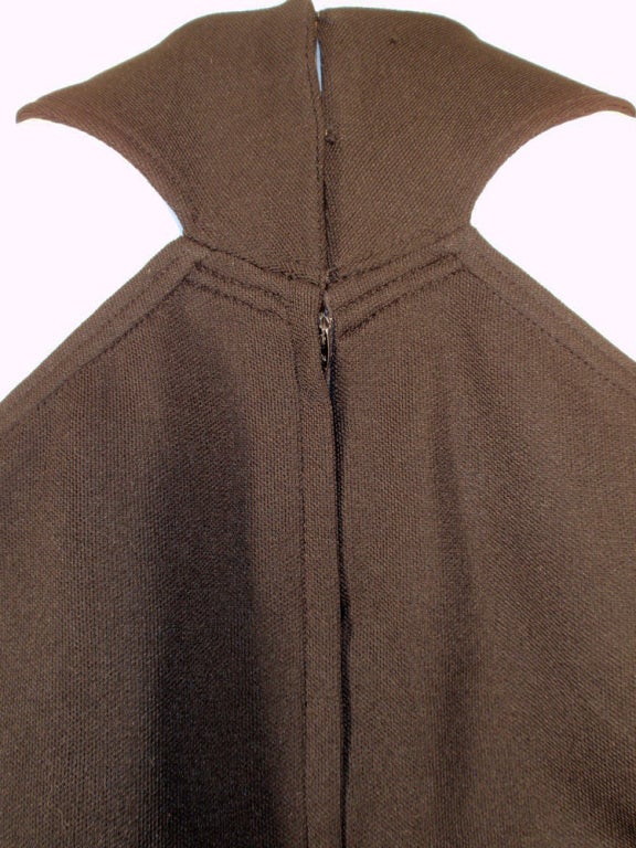 Rudi Gernreich Black Wool Knit Sleeveless Mini Dress, 1960's For Sale 3