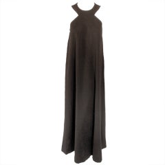 Rudi Gernreich Black Wool Knit Sleeveless Long Gown 5
