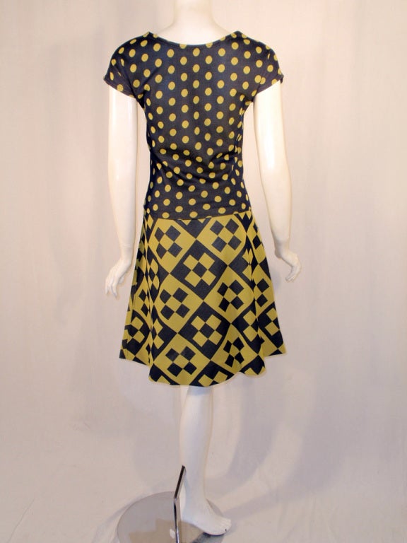 Rudi Gernreich Vintage 2 pc. Blue and Green Top and Skirt Set For Sale ...