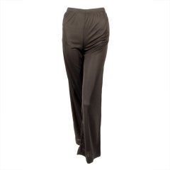 Rudi Gernreich Black Knit Long Pants w/ Side Pockets, Size 8 3