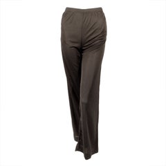 Rudi Gernreich Black Knit Long Pants w/ Side Pockets, Size 8