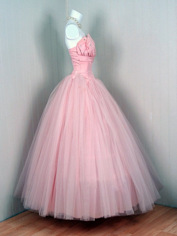 champagne pink formal dress