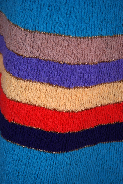 sweater dress rainbow