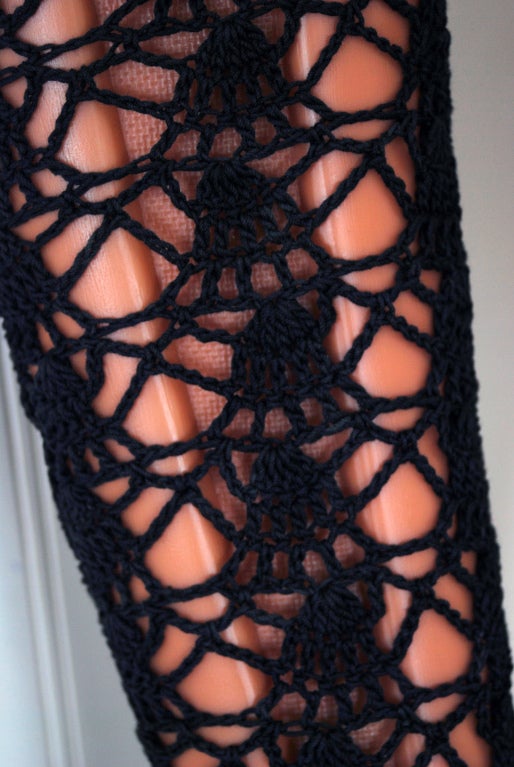 black crochet shoes