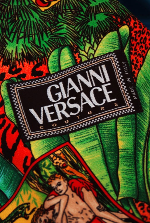1990's Gianni Versace Couture Rare Tarzan-Print Blazer Jacket 4