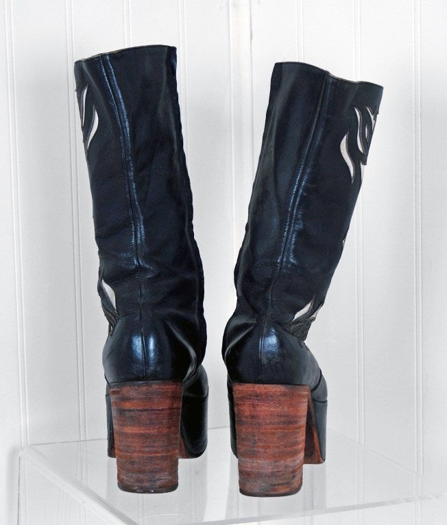 mens glam rock boots