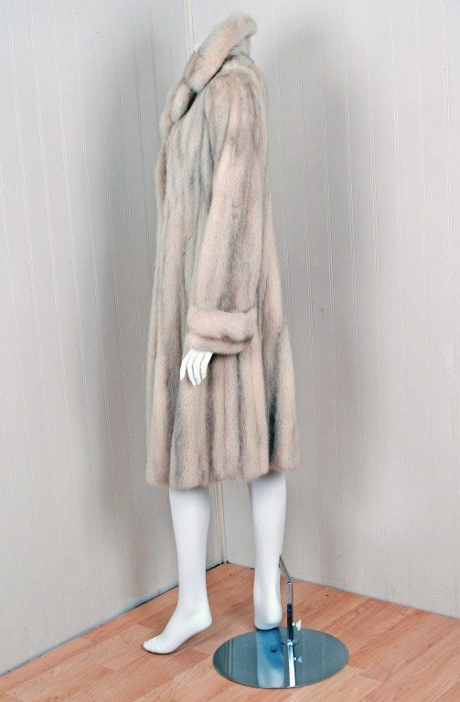 blonde fur coat