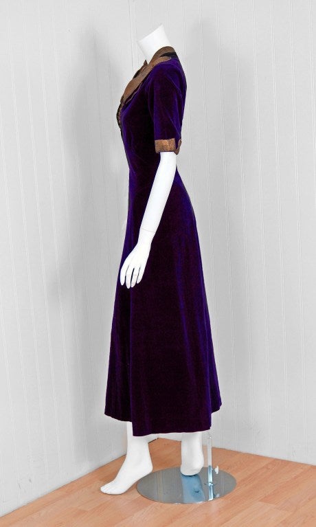 velvet tea dress