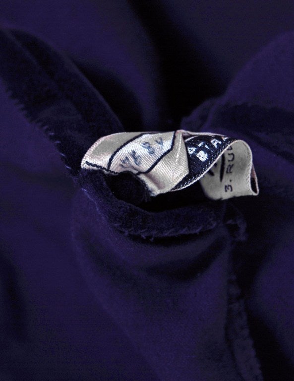 1930's Paquin Haute-Couture Purple-Velvet Lame Tea Dress 1