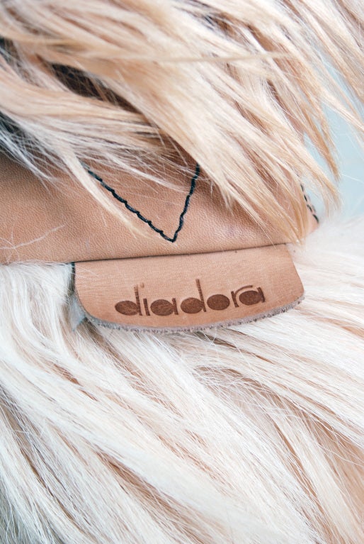 Women's 1960's Rare Diadora Italian Goat Fur & Leather Knee-High Boots