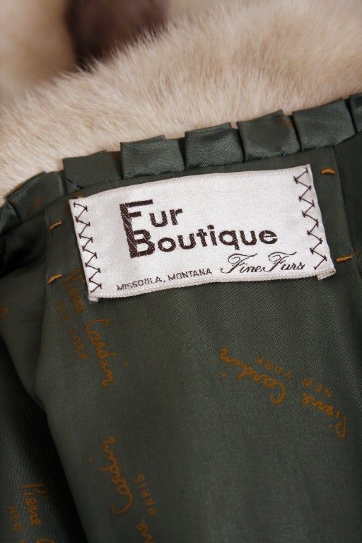 1970's Pierre Cardin Luxurious Patchwork Mink-Fur Leather Coat 1