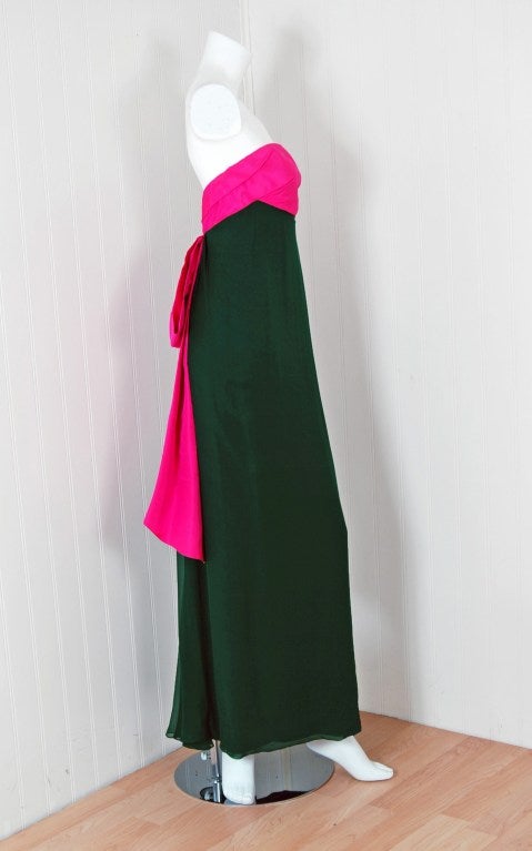 magenta and forest green