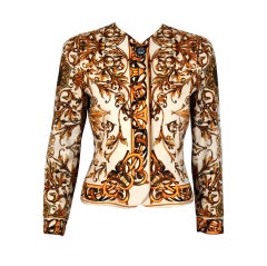 1991 Gianni Versace Couture Iconic Baroque Print Jacket