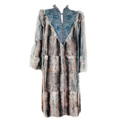 1930's Luxurious Beaded Embroidered Gabardine & Chinchilla-Fur Couture Coat 7