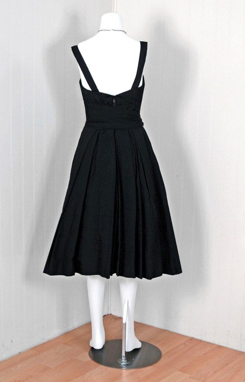 1951 Christian Dior Haute-Couture Iconic Asymmetric Silk Dress 1