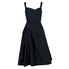 1951 Christian Dior Haute-Couture Iconic Asymmetric Silk Dress