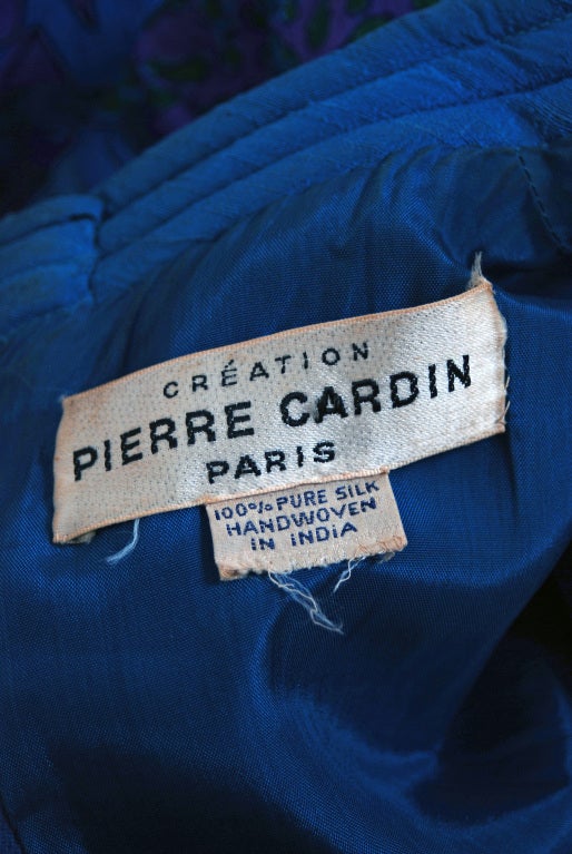 1960's Pierre Cardin Psychedelic Silk Mod Mini Shift Paris Dress 4