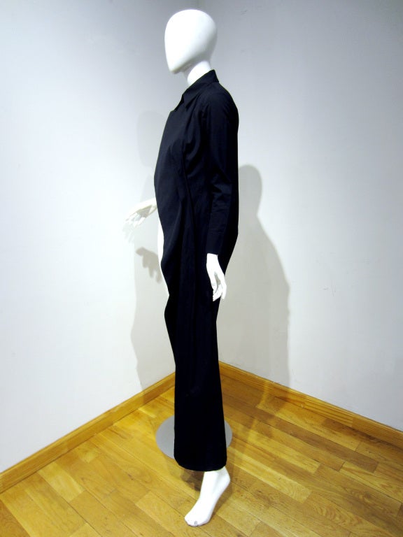 Women's 1990's Yohji Yamamoto Black Asymmetric Avant-Garde Jacket