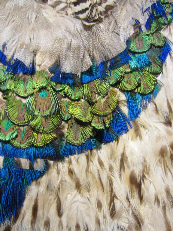 peacock feather cloak