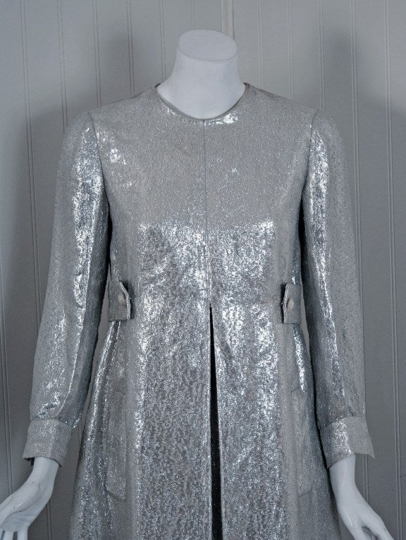 silver dress coat