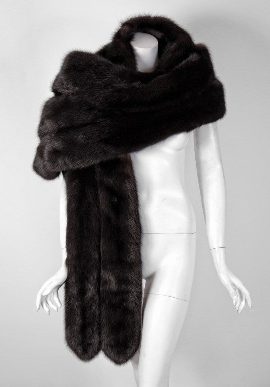 black mink stole