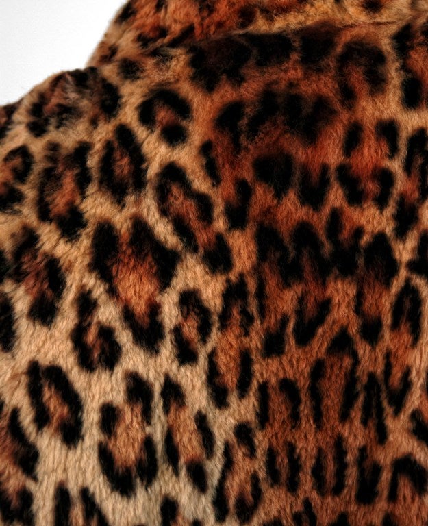 animal print swing coat