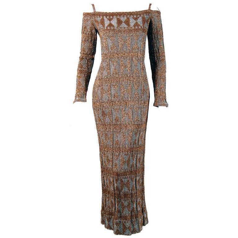 gold and silver gown