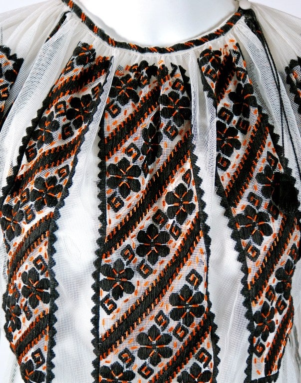 romanian embroidered blouse