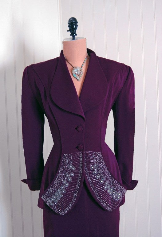 royal purple suit