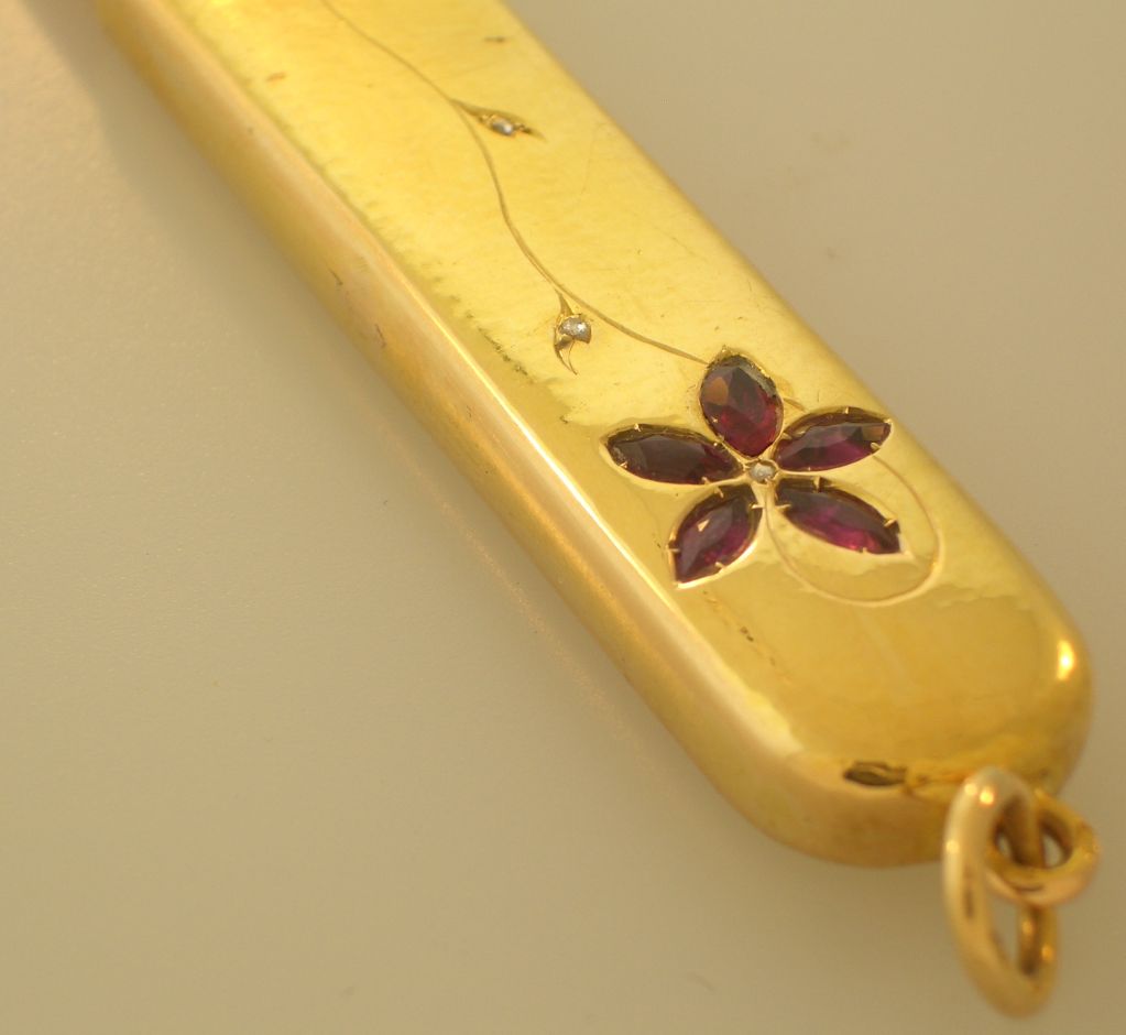 Cartier Agate & Gold Letter Opener For Sale 2