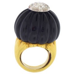 Onyx Dome Ring