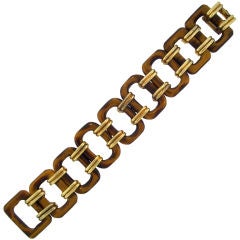 Gold and Tiger
s Eye Bracelet