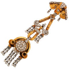 Boucheron Paris Diamond and Gold Watch Pendant