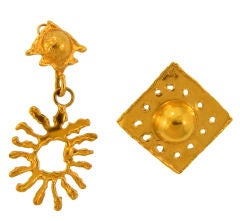 Jean Mahie Gold Earrings