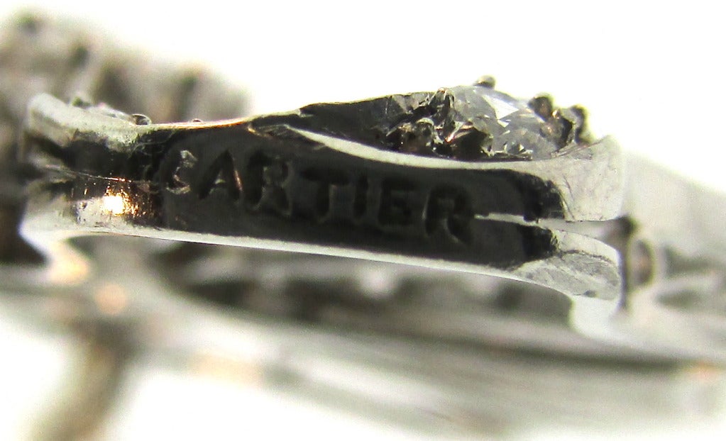 Art Deco Cartier Diamond Clover Pin
