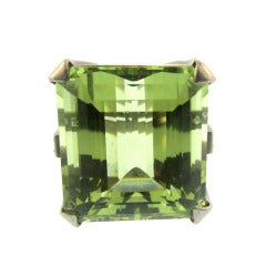 Kieselstein-Cord Green Beryl and Diamond Ring