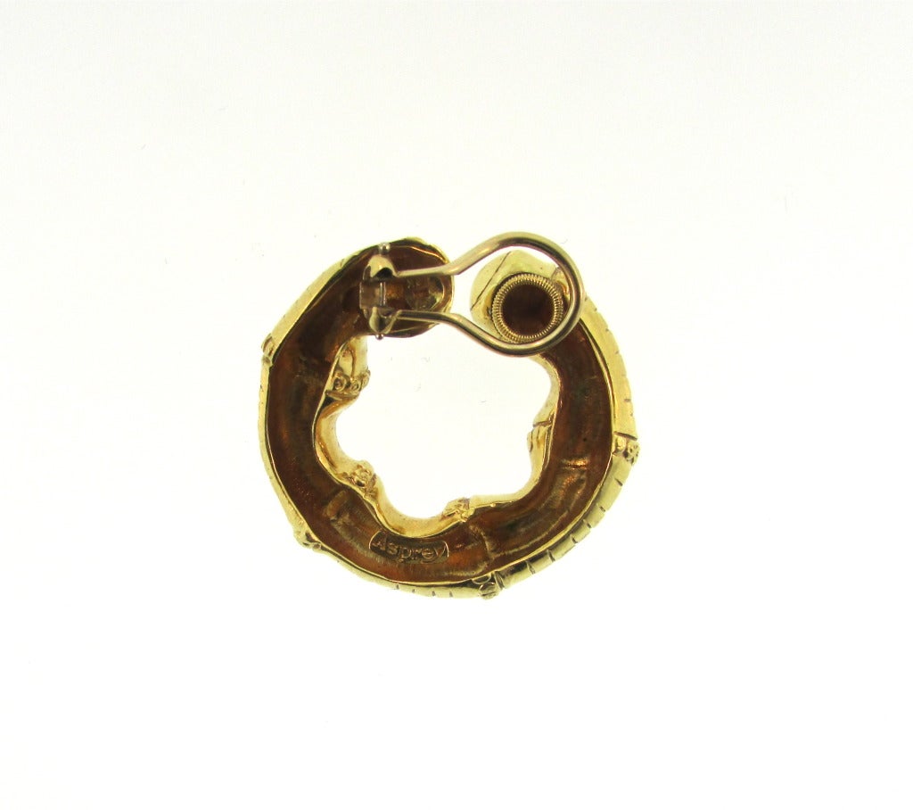 Asprey Gold Hoop Ear Clips