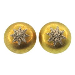 Retro 1960s Buccellati Diamond Filigree Earrings