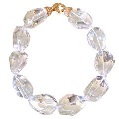 Exquisite Large Rock Crystal Necklace