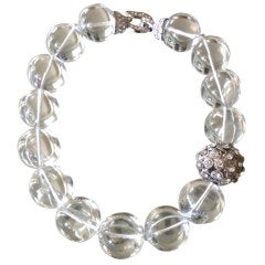 Magnificent Large Rock Crystal Necklace