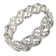 CARTIER PARIS Diamond Platinum Bracelet