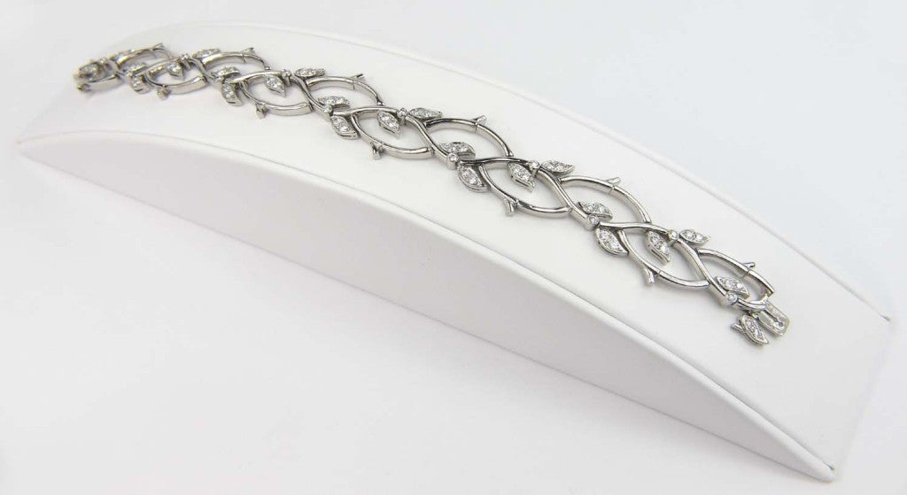 TIFFANY & CO. Diamond Platinum Bracelet