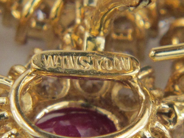 harry winston ruby earrings