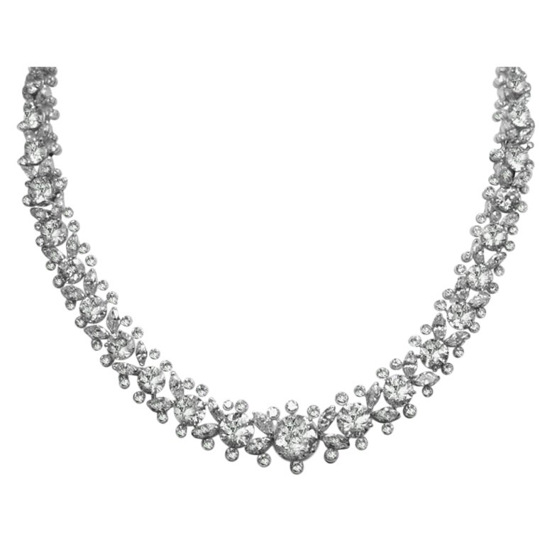 HARRY WINSTON 55 carats Diamond Necklace For Sale