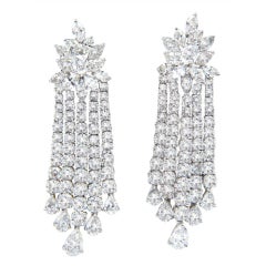 Platinum Diamond  Earrings