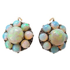 Spectcular Antique Opal Earrings / Pendents