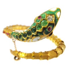 Superb Gold Snake Bracelet / Bangle