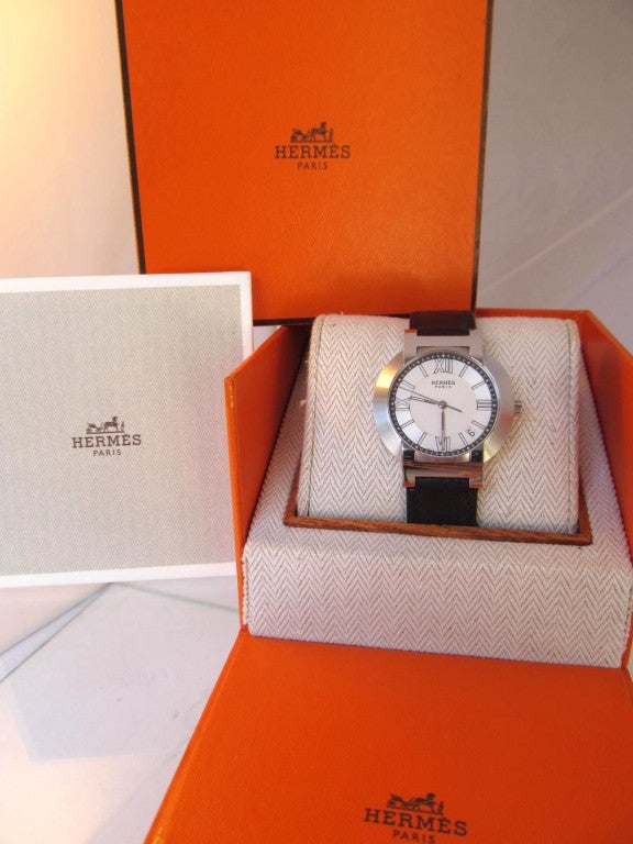 HERMES Stainless Steel Wriswtwach