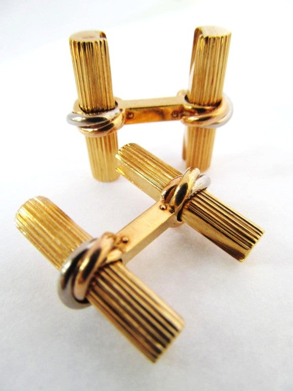 Cartier Cufflinks, Classic Chic 2 gold Eternity