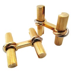 Cartier Cufflinks, Classic Chic 2 gold Eternity